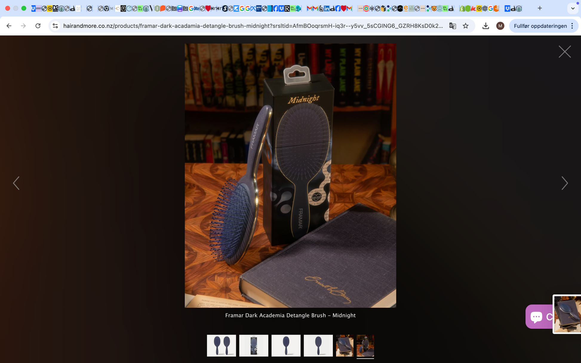 Detangler Brush Midnight Blue